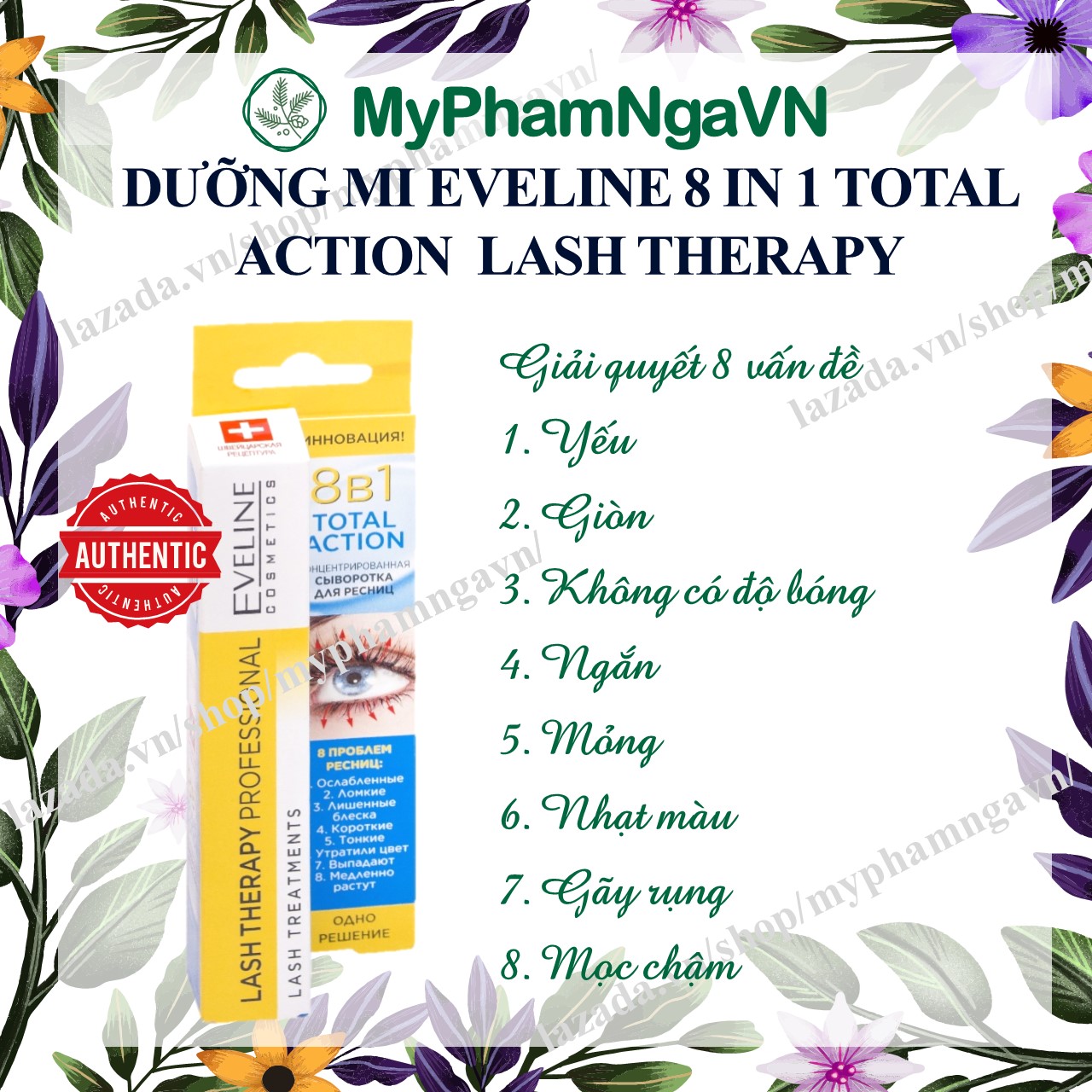 [HCM]Huyết Thanh Dưỡng Mi Eveline 8in1