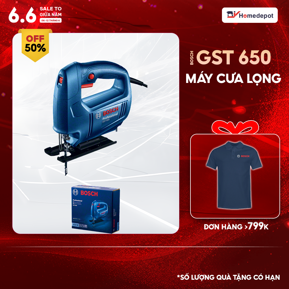 Máy cưa lọng bosch gst 650
