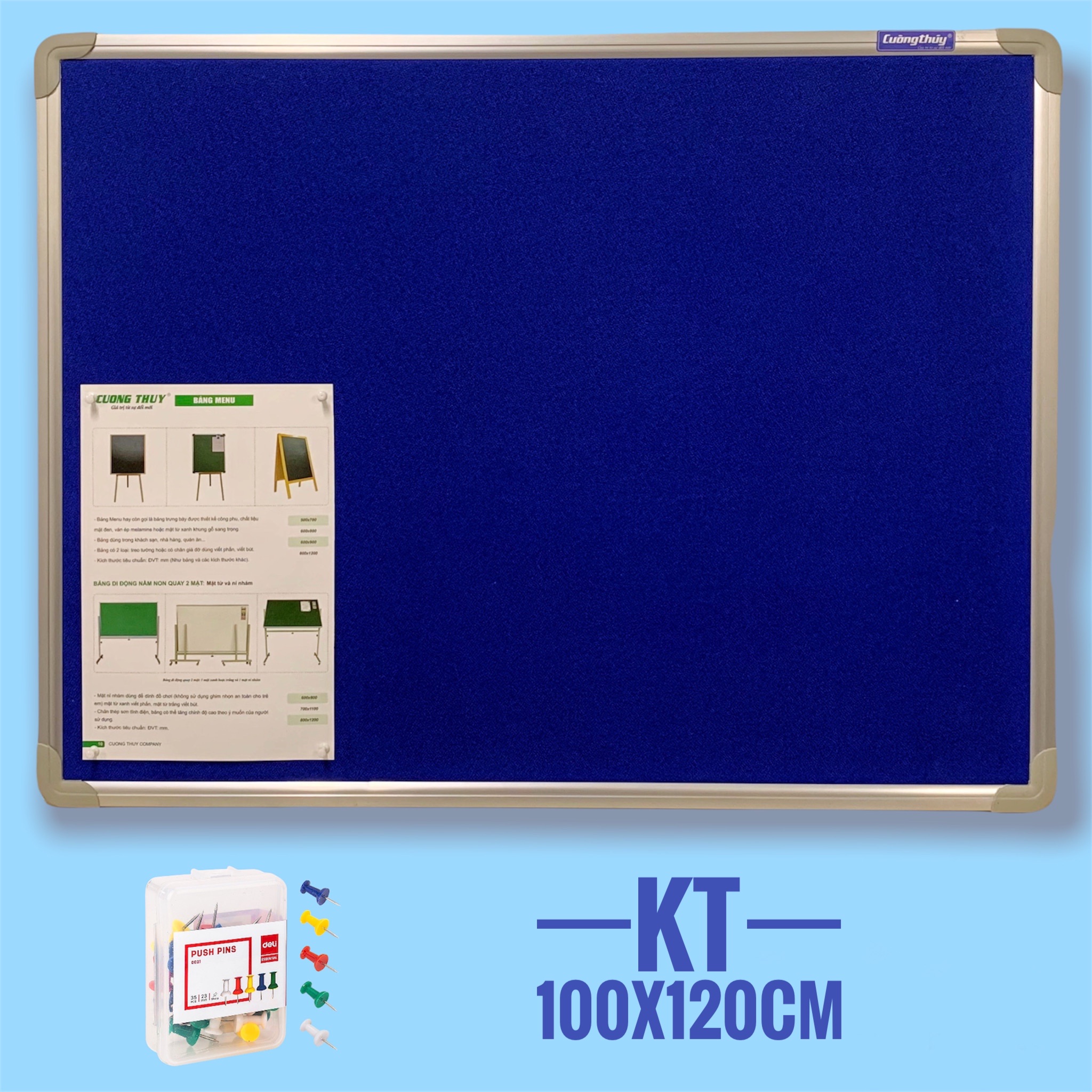 Bảng ghim tài liệu , kt: 100x120cm dòng standard - bảng cường thúy,