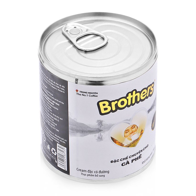 Sữa đặc Trung Nguyên Brother chuyên biệt cho pha cà phê, chất lượng đảm bảo an toàn đến sức khỏe người sử dụng, cam kết hàng đúng mô tả