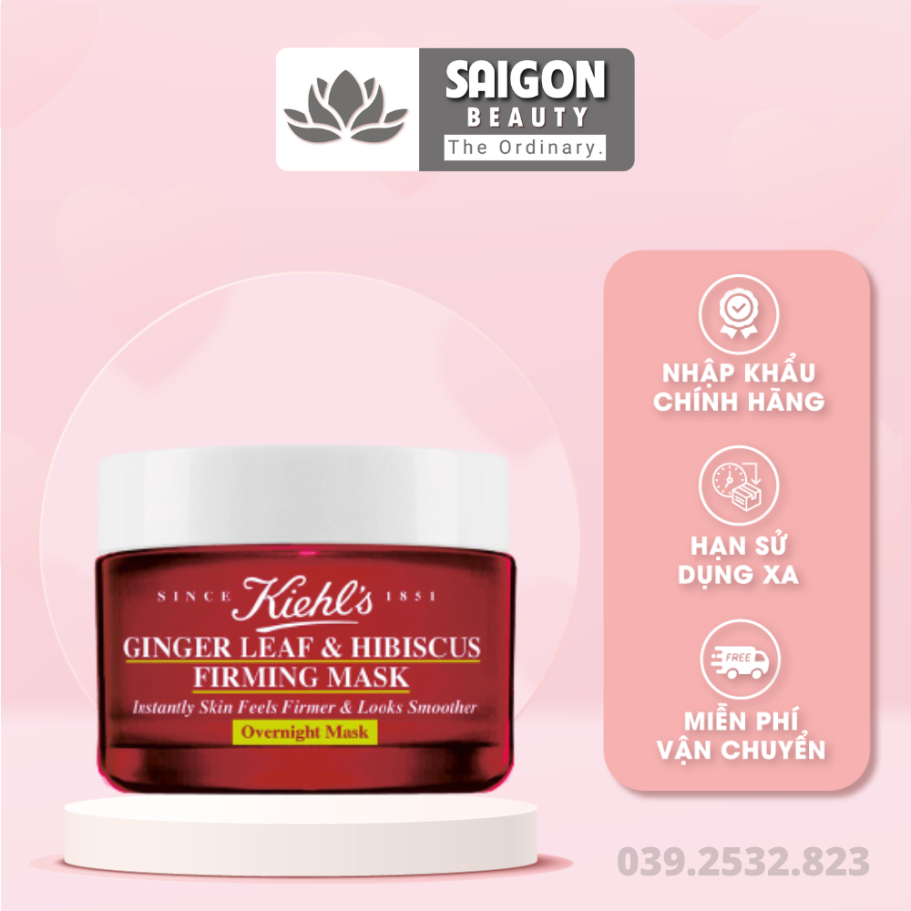 Mặt Nạ Ngủ Gừng Kiehls Ginger Leaf And Hibiscus Minisize