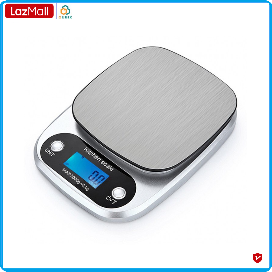Cân tiểu ly điện tử dải cân 3kg - 0.1g cân tiểu li nhà bếp siêu chính xác scale cao cấp – hàng chính hãng gubix