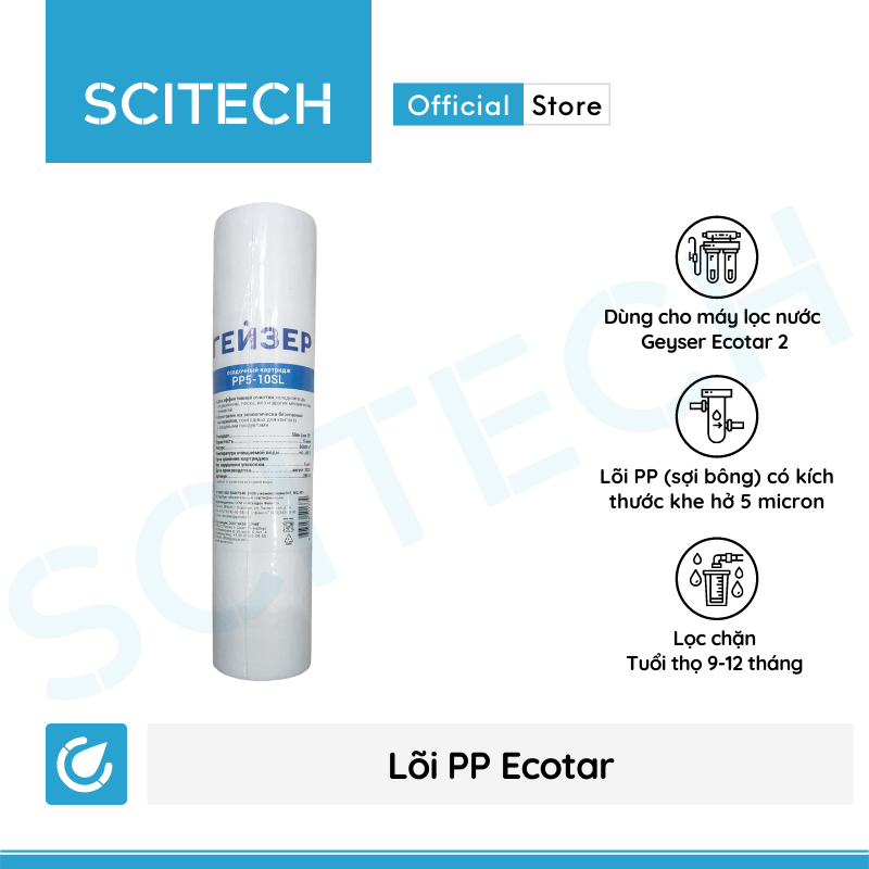 [HCM]Lõi PP Geyser - Lõi PP Ecotar - Lõi số 1 máy lọc nước Geyser Ecotar 2 Geyser Allegro Geyser Prestige PM