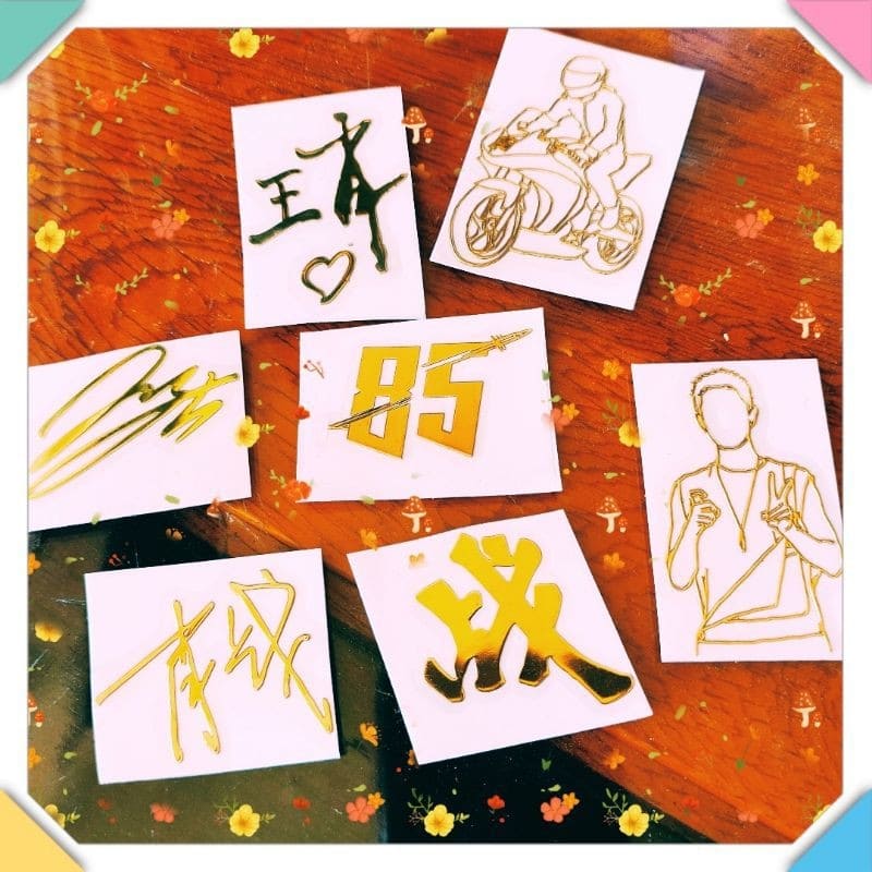 [ Sticker ] Chữ Ký, Ảnh Vương Nhất Bác, Tiêu Chiến, Vương Tiêu