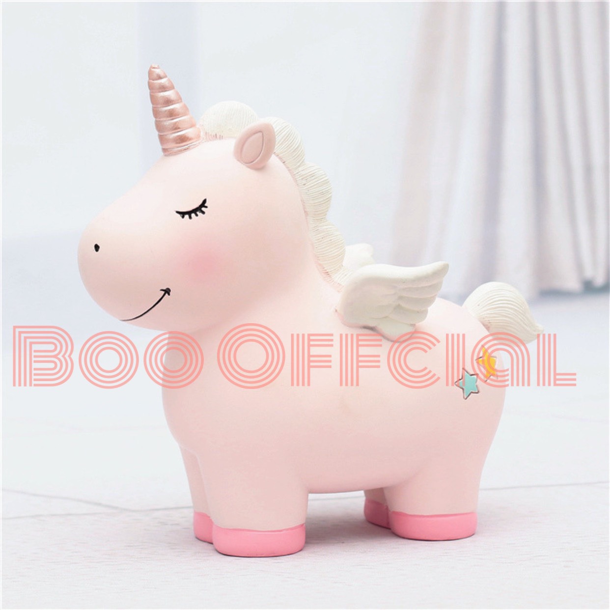 Ống tiết kiệm hình ngựa Pony - Đồ trang trí hình chú kỳ lân Unicorn dễ thương cho bé