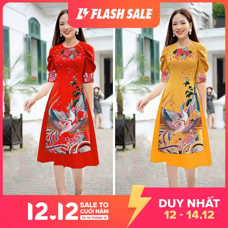 [HCM]Sét áo dài mẹ - sét bé dịu dàng (  Áo và Chân Váy)_[Giá gốc tận xưởng]