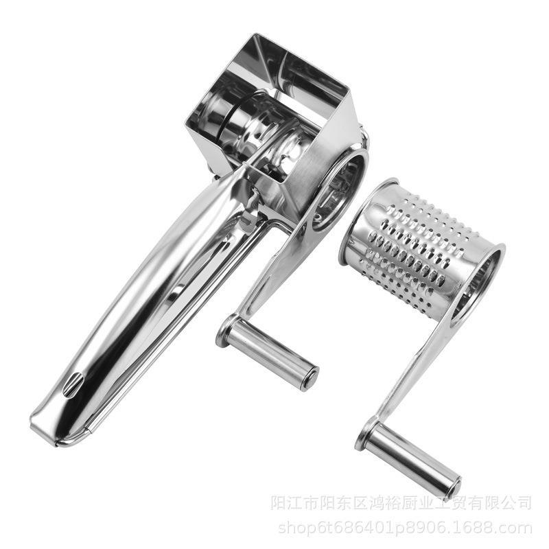 +NEW Máy bào phô mai bằng thép không gỉ xoay tay, máy bào phô mai, máy bào sô cô la, máy bào phô mai chanh