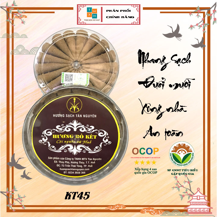 Nụ bồ kết Tân Nguyên, nụ bồ kết xông nhà, nụ tháp thơm đuổi muỗi hộp 45 viên an toàn cho mọi nhà