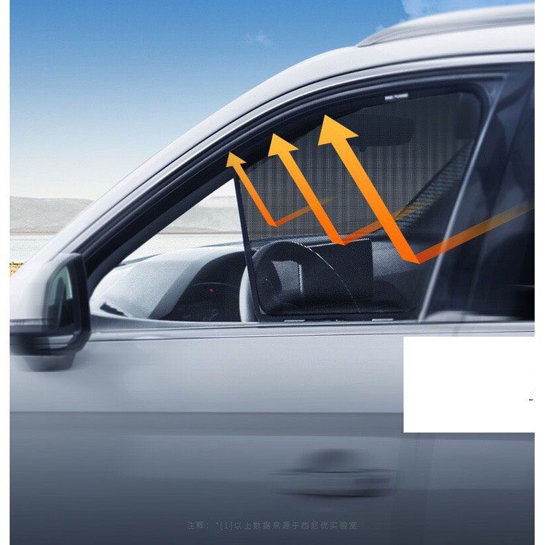 Rèm che nắng nam châm xe Nissan X-trail 2016 đến 2021 bộ 4 tấm che nắng, nam châm hít cực mạnh, lắp đặt đơn giản, che nắng hiệu quả