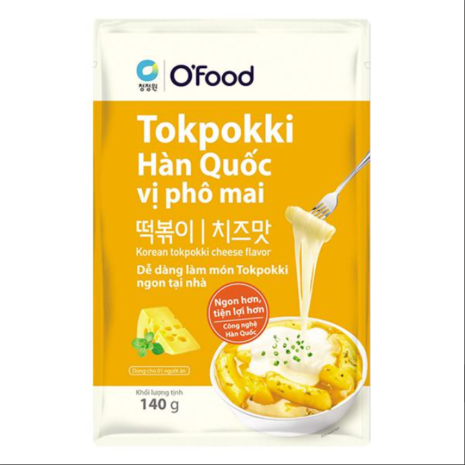 Bánh gạo Hàn Quốc Tokpokki O food - gói 140g