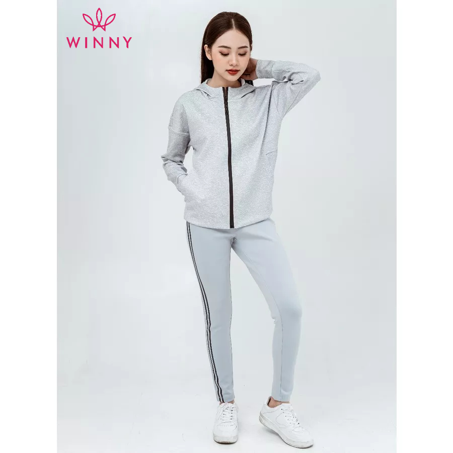Winny - bộ đồ thu đông tay dài quần dài mặc nhà họa tiết trơn 1mnpo21630k
