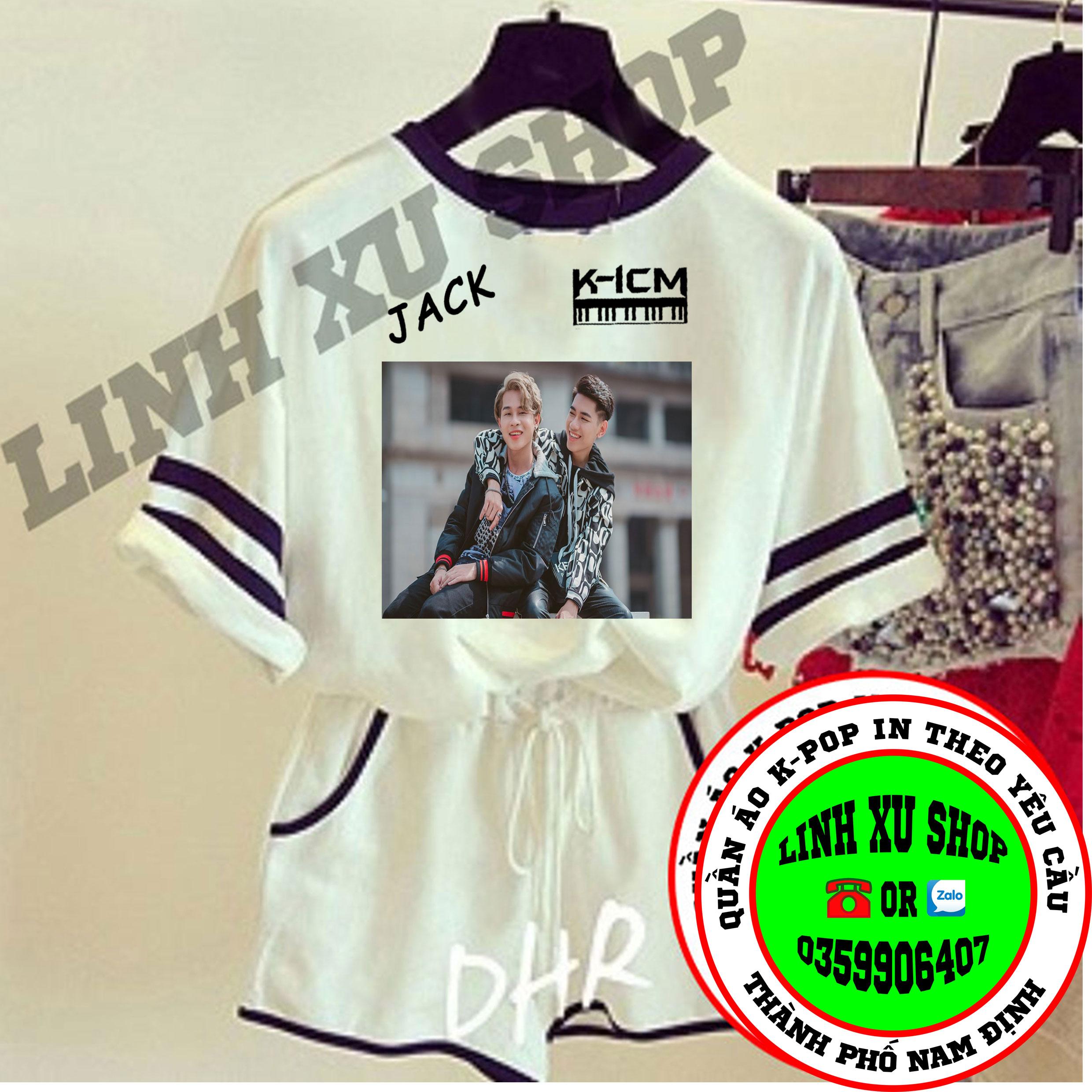 sét quần áo thun hè viền cổ đen, viền tay đen jack k-icm in theo yêu cầu . in hình ảnh fan k-pop, v-pop,c-pop và các hình ảnh cá nhân khác