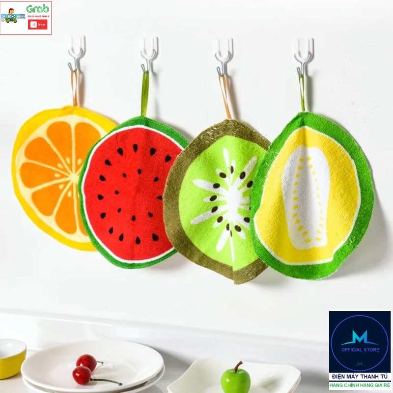 Khăn lau đa năng hình trái cây 20cm