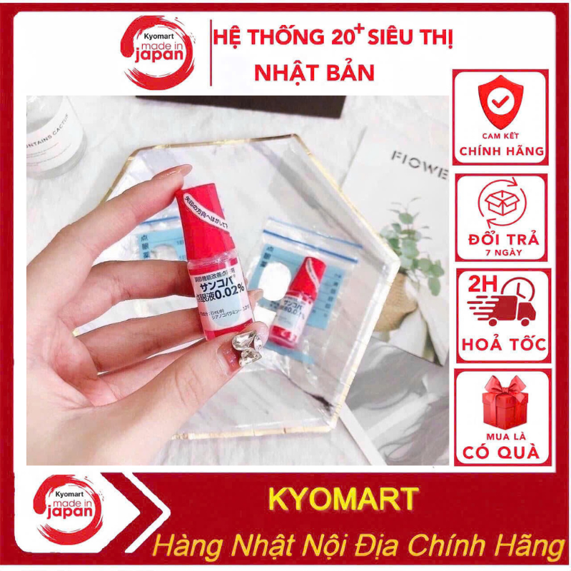 Dung dịch chăm sóc mắt cận San Co Ba nội địa Nhât Bản 5ml