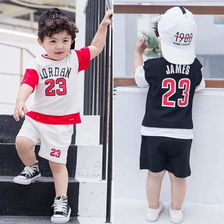 Combo 3 bộ đồ bóng rổ Jordan số 23 cho bé 8-19kg