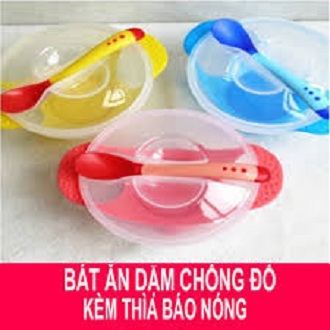 Bộ bát ăn dặm kèm thìa Gluck Baby