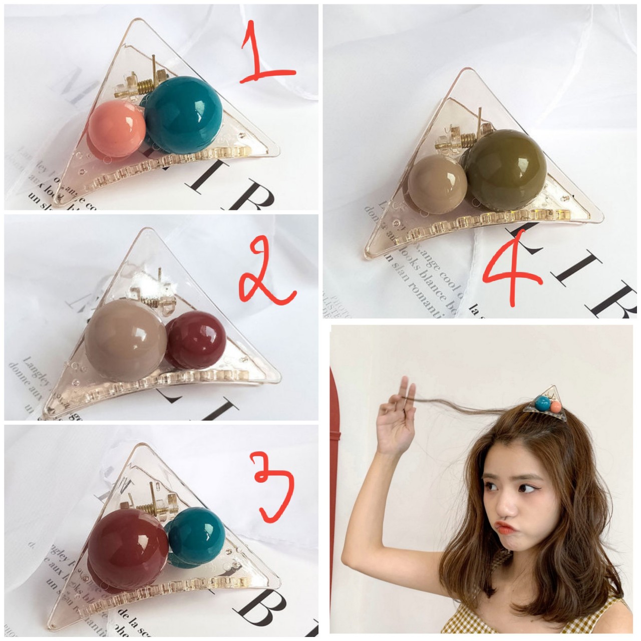 Kẹp nửa tóc trong korea xinh xắn