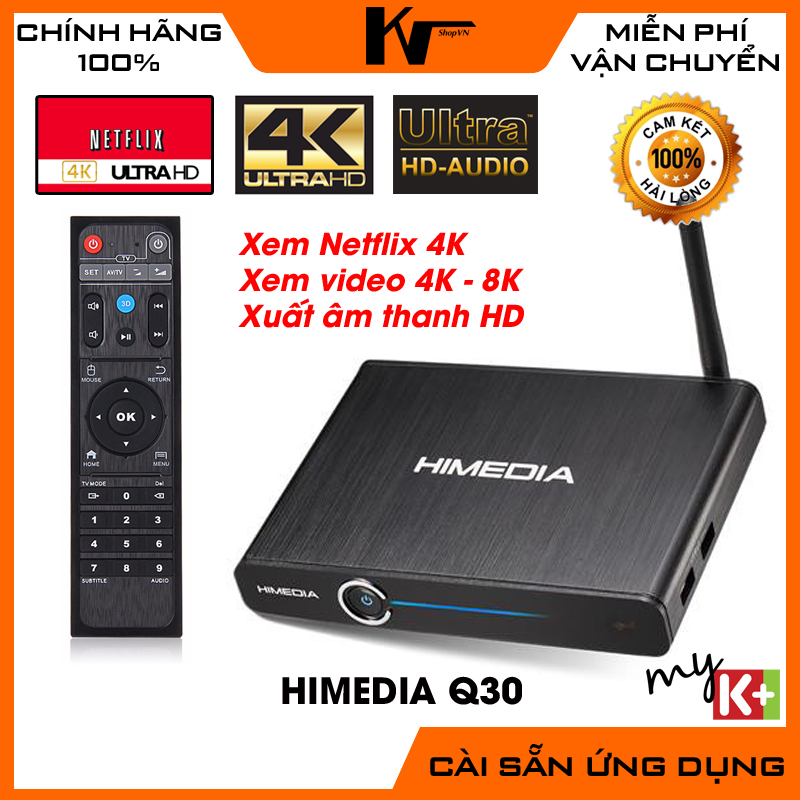 Android TV Box Himedia Q30 chip Hi3798M Ram 2GB Xem Netflix 4K Ultra HD