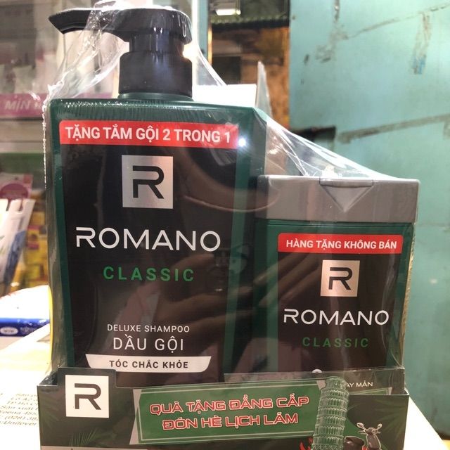 Dầu gội romano 650g tặng chai tắm gội 2in1. 150g