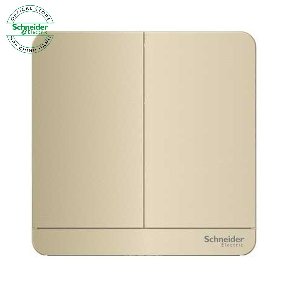 Bộ công tắc đôi 1 chiều 16AX, có đèn LED, dòng AvatarOn Schneider Electric