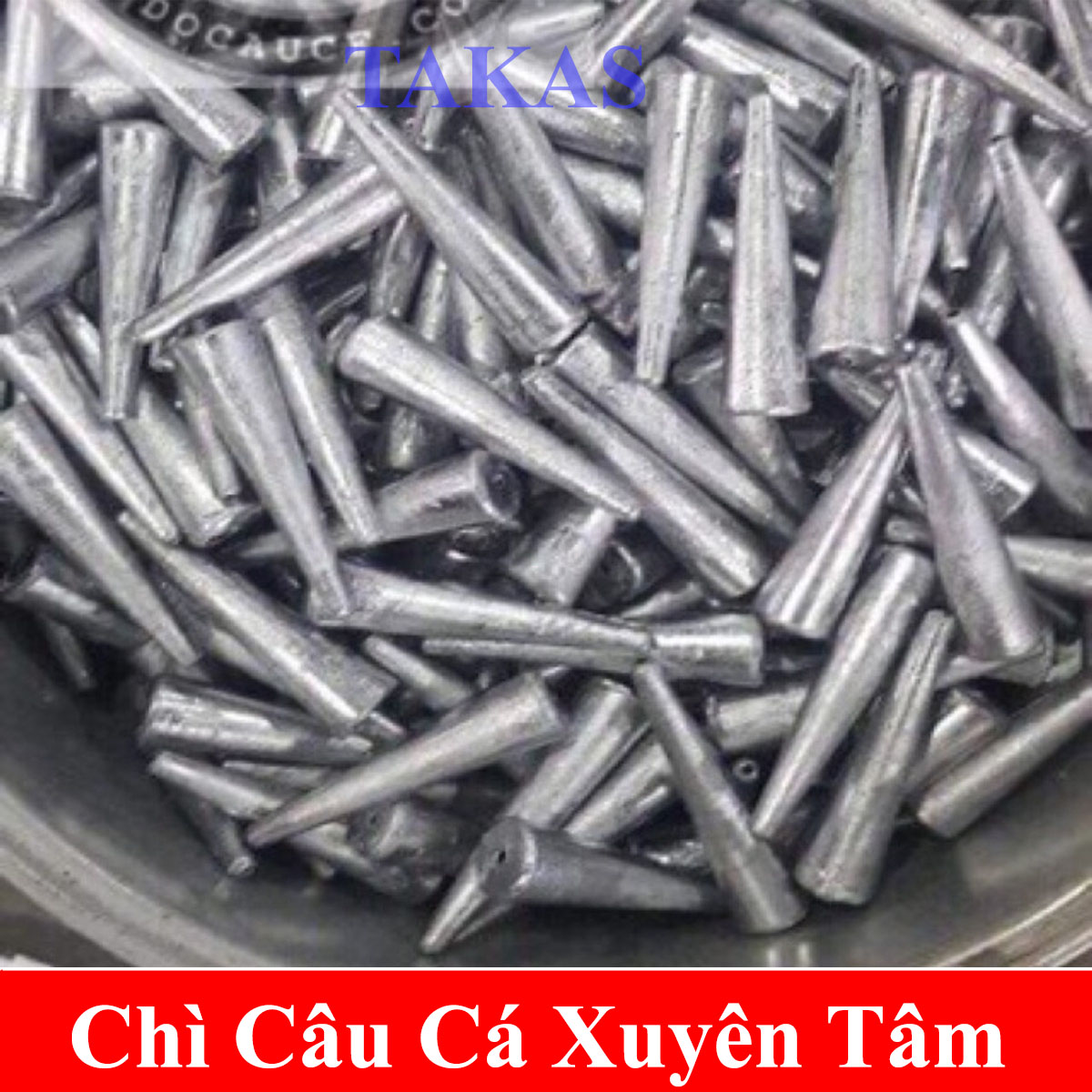 (combo1kg chì) Chì Nhọn xuyên tâm câu cá