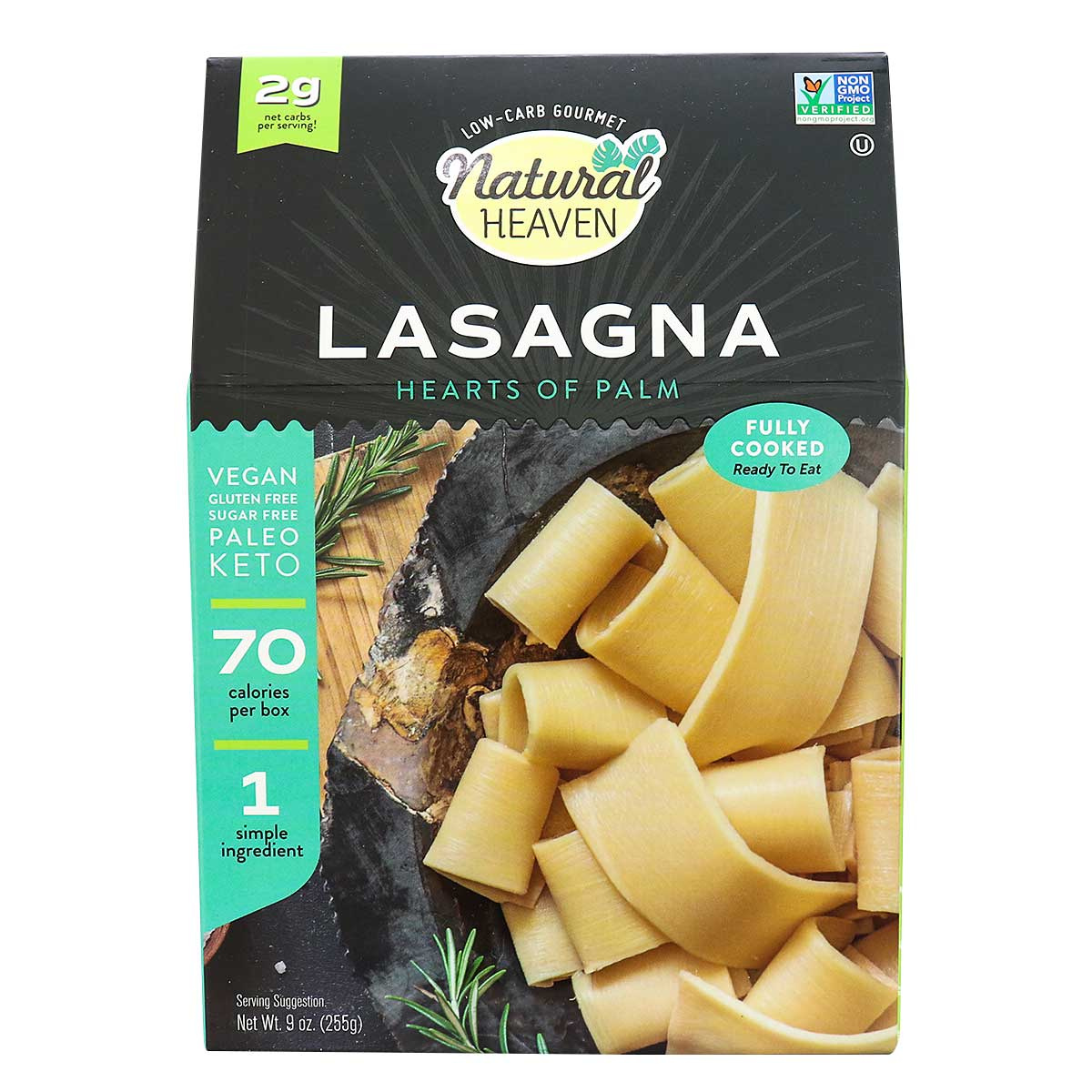 MÌ Ý Lasagna - Natural Heaven Veggie Pasta Noodles, 255g (9oz)