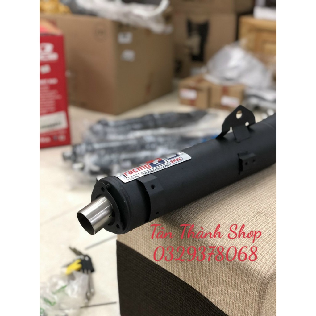 Pô uma racking đít inox hàng 1.1 gắn sirius, wave, ex, winner, sonic...full cổ
