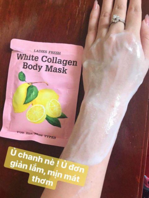 [HCM]Combo 5 Hộp Tắm  Trắng Chanh WHITE COLLAGEN BODY MASK Ủ trắng chanh tắm  trắng  WHITE COLLAGEN BODY MASK