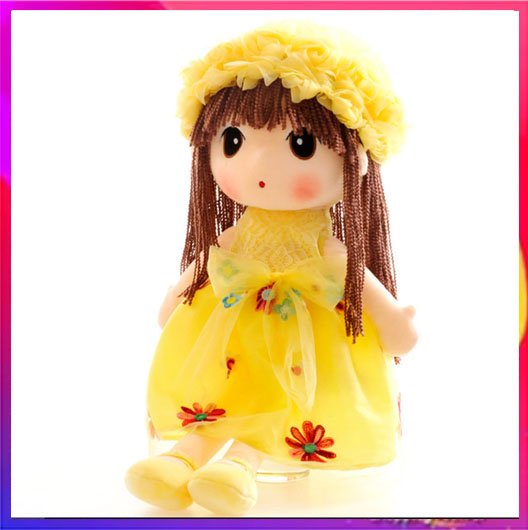 Búp bê nhồi bông váy hoa - cao 45cm