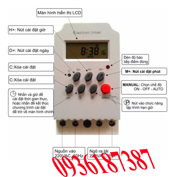 Công tắc hẹn giờ KG316T-II