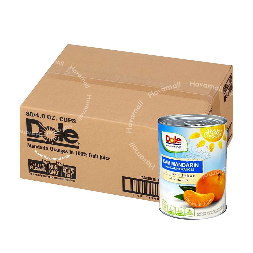 Sỉ - thùng 10 lon cam đóng hộp mandarin 425g