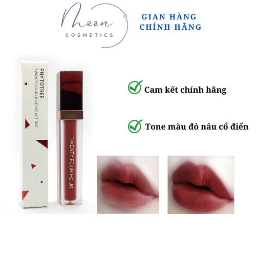 Son phytotree 24h velvet tint - 05 brick red signal : đỏ nâu