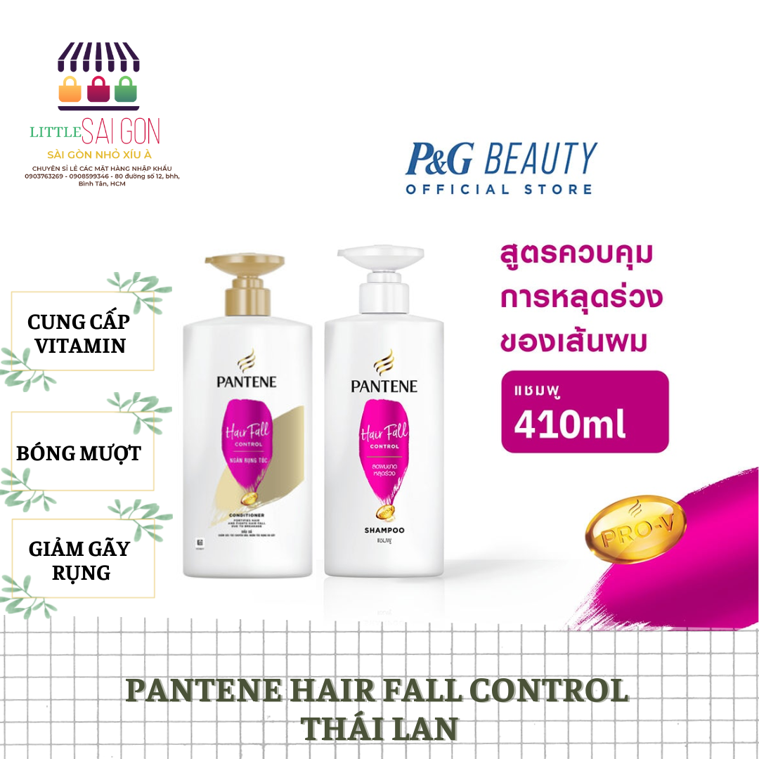 Cặp xả, gội pantene hair fall control – thái lan