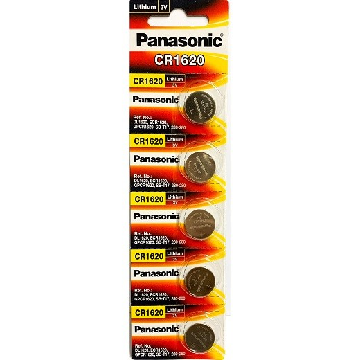 Pin cr1620 panasonic 3v lithium vỉ 5 viên