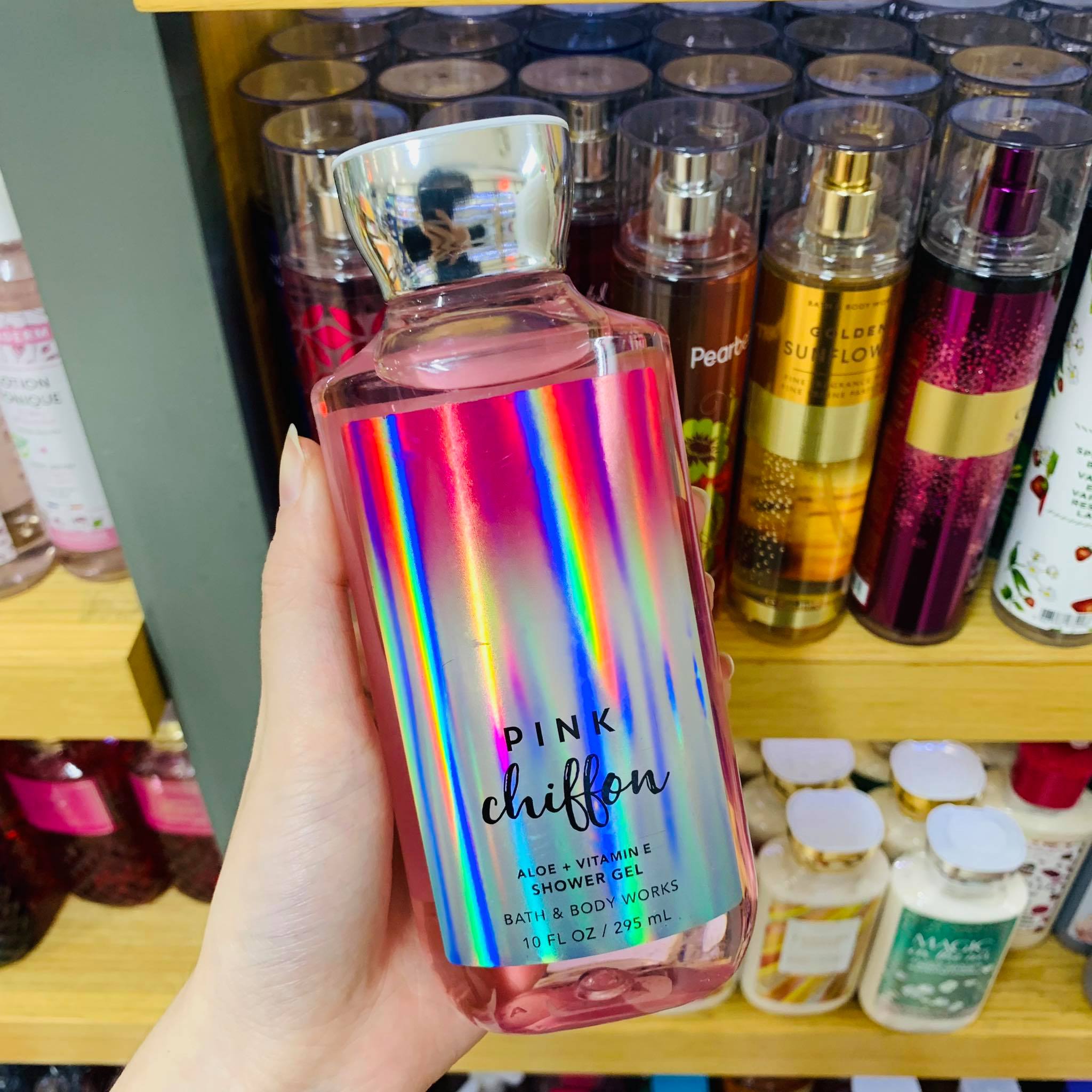 Sữa tắm bath & body works shower gel pink chiffon 295ml