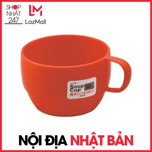 [GIAO HÀNG 2H tại SG-HN] Cốc Uống Nước Dáng Thấp Cao Cấp Inomata Màu Đỏ NỘI ĐỊA NHẬT BẢN
