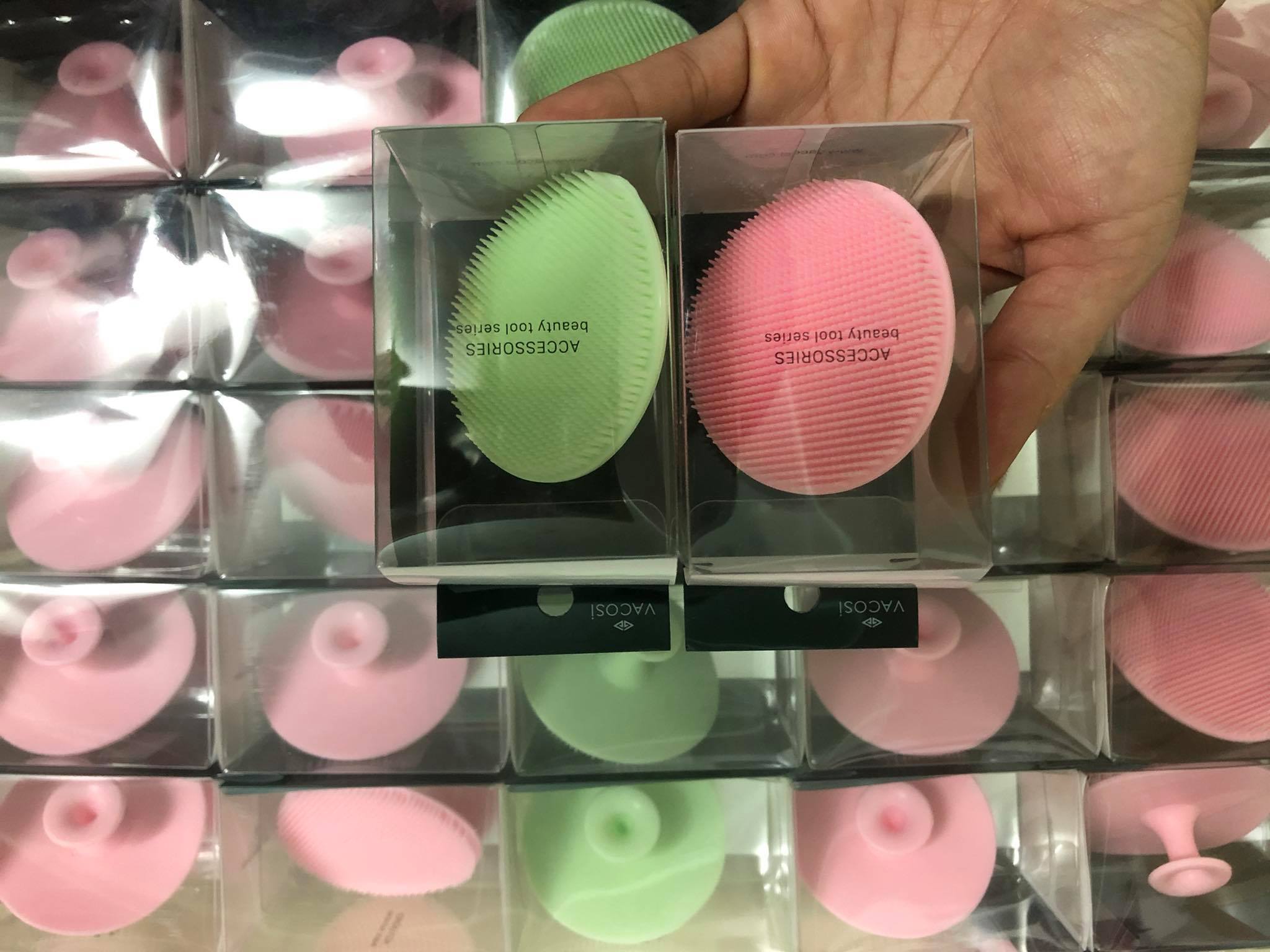 Mút rửa mặt silicone vacosi