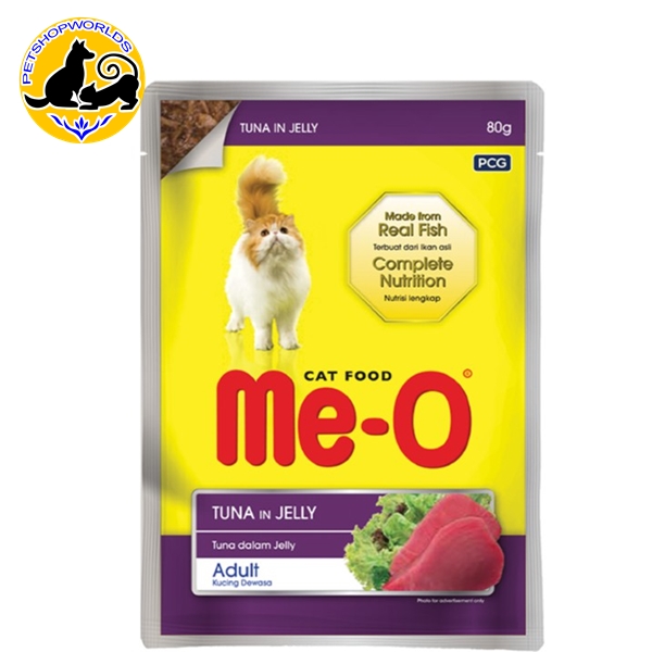 [HCM]Thức Ăn Pate Cho Mèo Me-O Vị Cá Ngừ TUNA In JELLY 80g