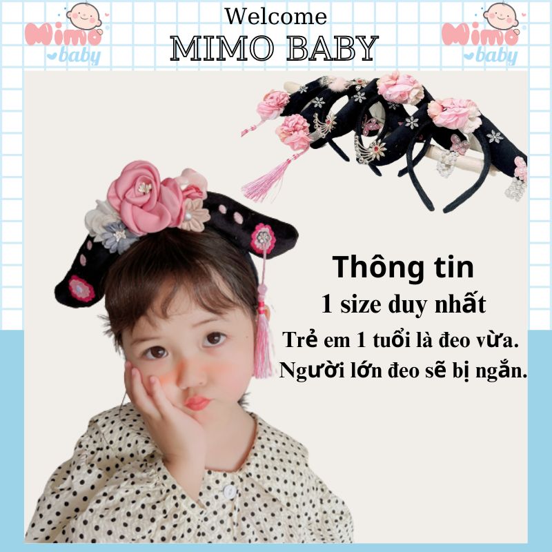 Bờm cài tóc quý phi, hoàn cách trung hoa độc đáo cho bé Mimobaby BD07