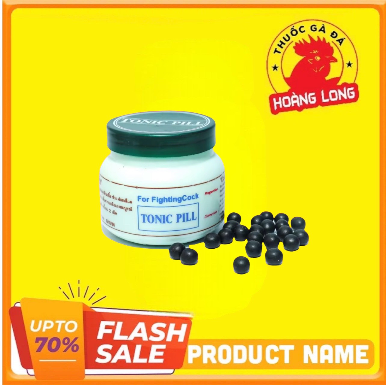 TONIC PILL dinh dưỡng giúp gà đá nhanh hồi sức sau đá dạng viên nén uống