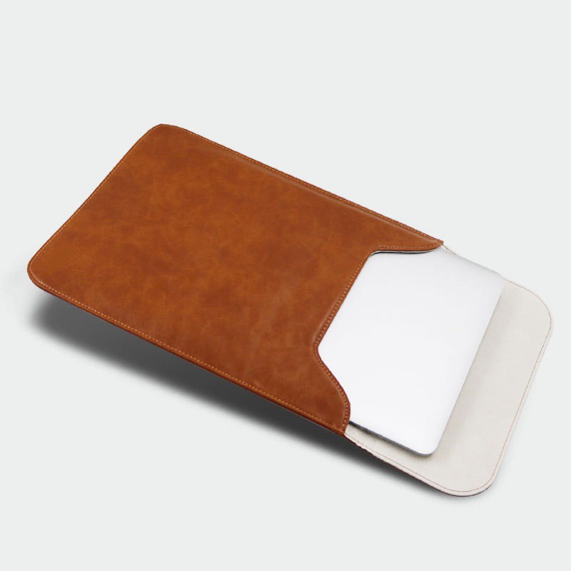 Túi chống sốc da cho Macbook laptop