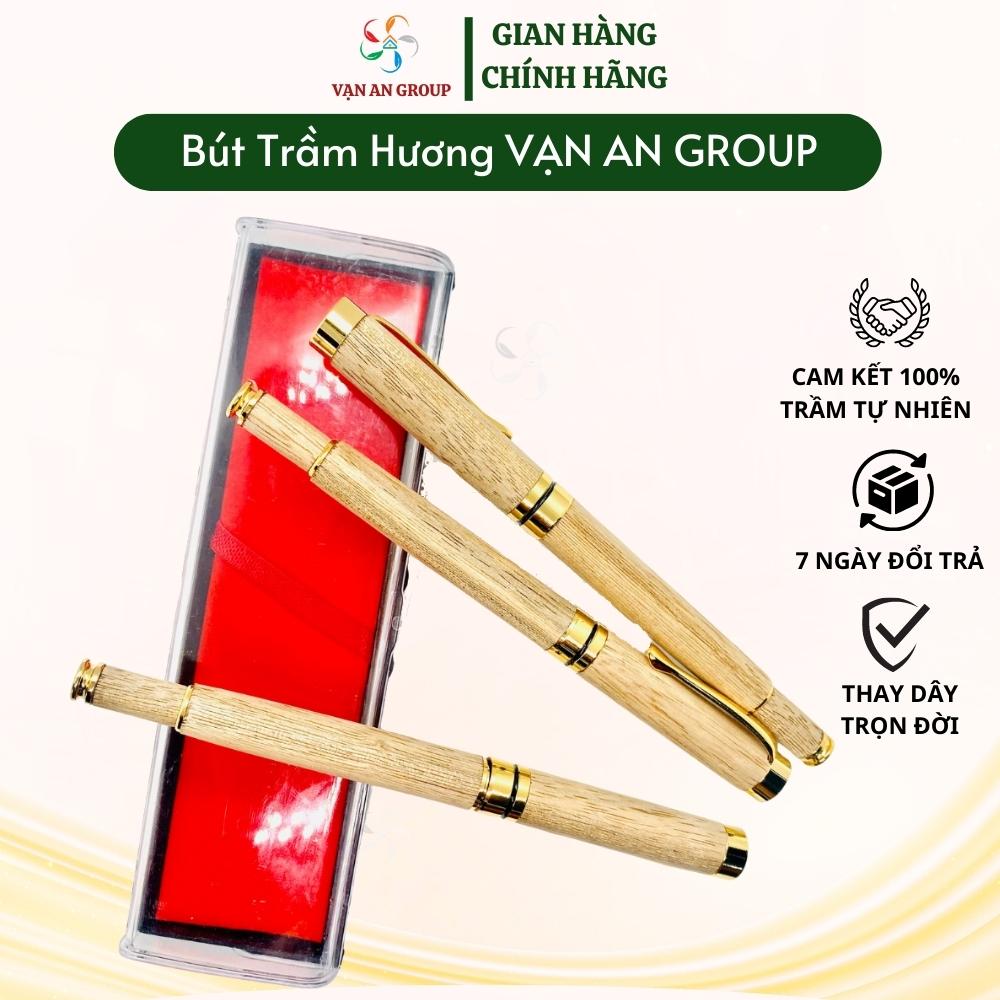 Bút trầm hương cao cấp Vạn An Home, bút ký phong thủy sang trọng, kèm hộp đựng bút
