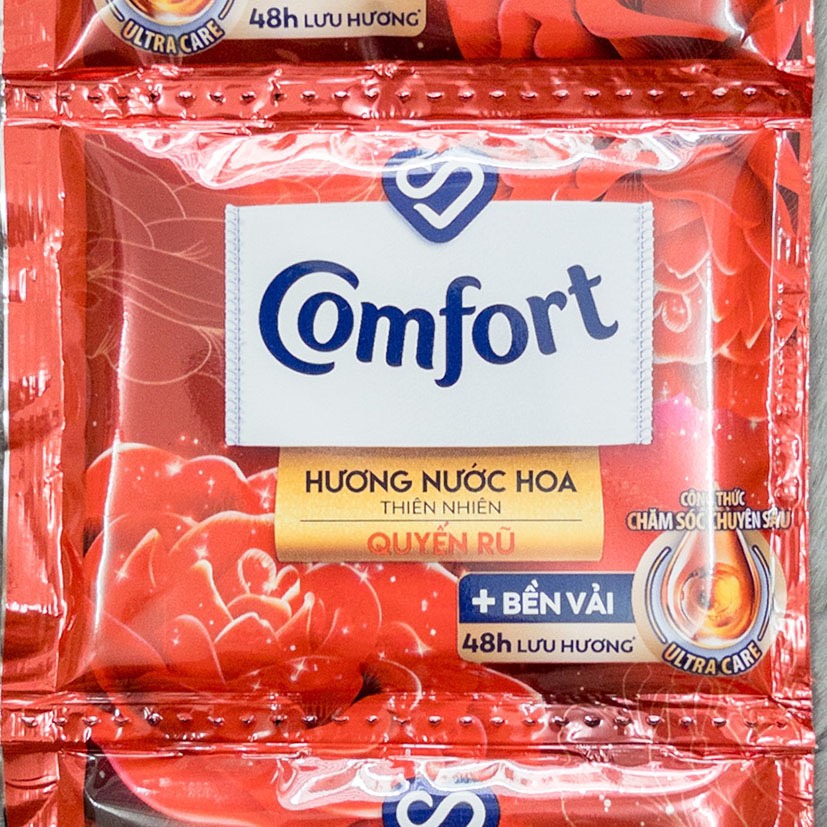 1 Dây 10 Gói Nước Xả Vải Comfort 1 Lần Xả
