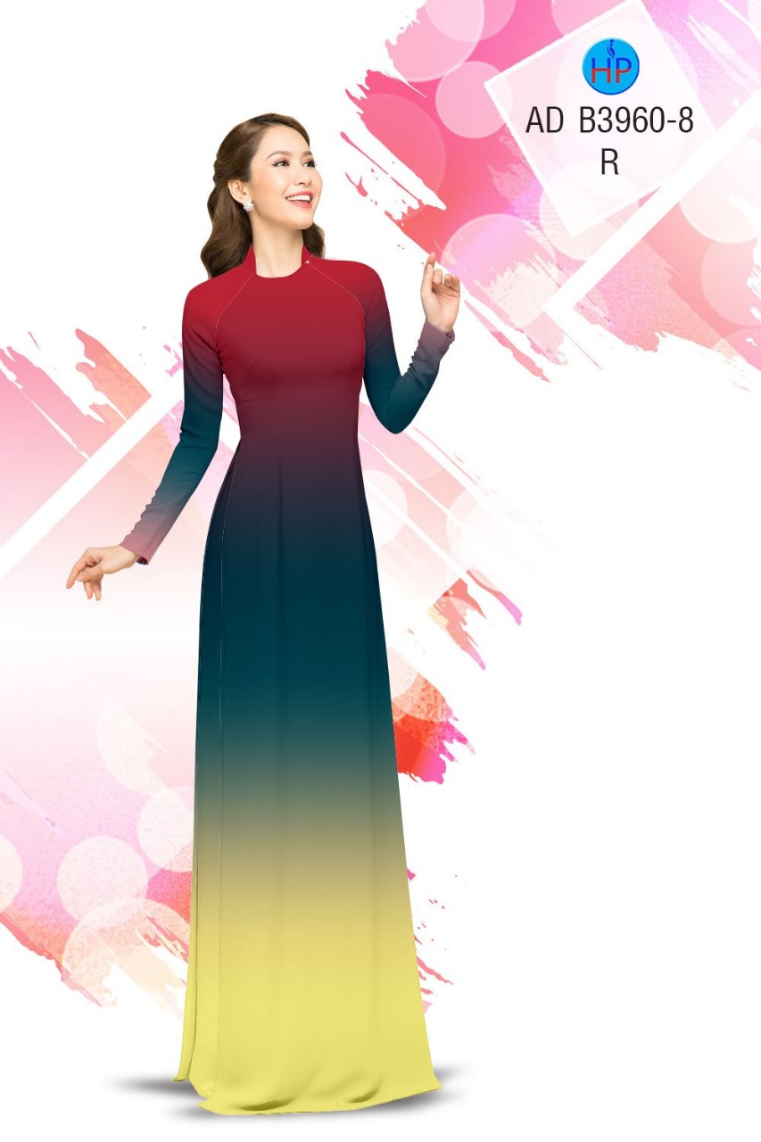 Vải áo dài loang màu nguyên bộ đẹp, độc, lạ với chất liệu cao cấp - lụa ngọc nhung