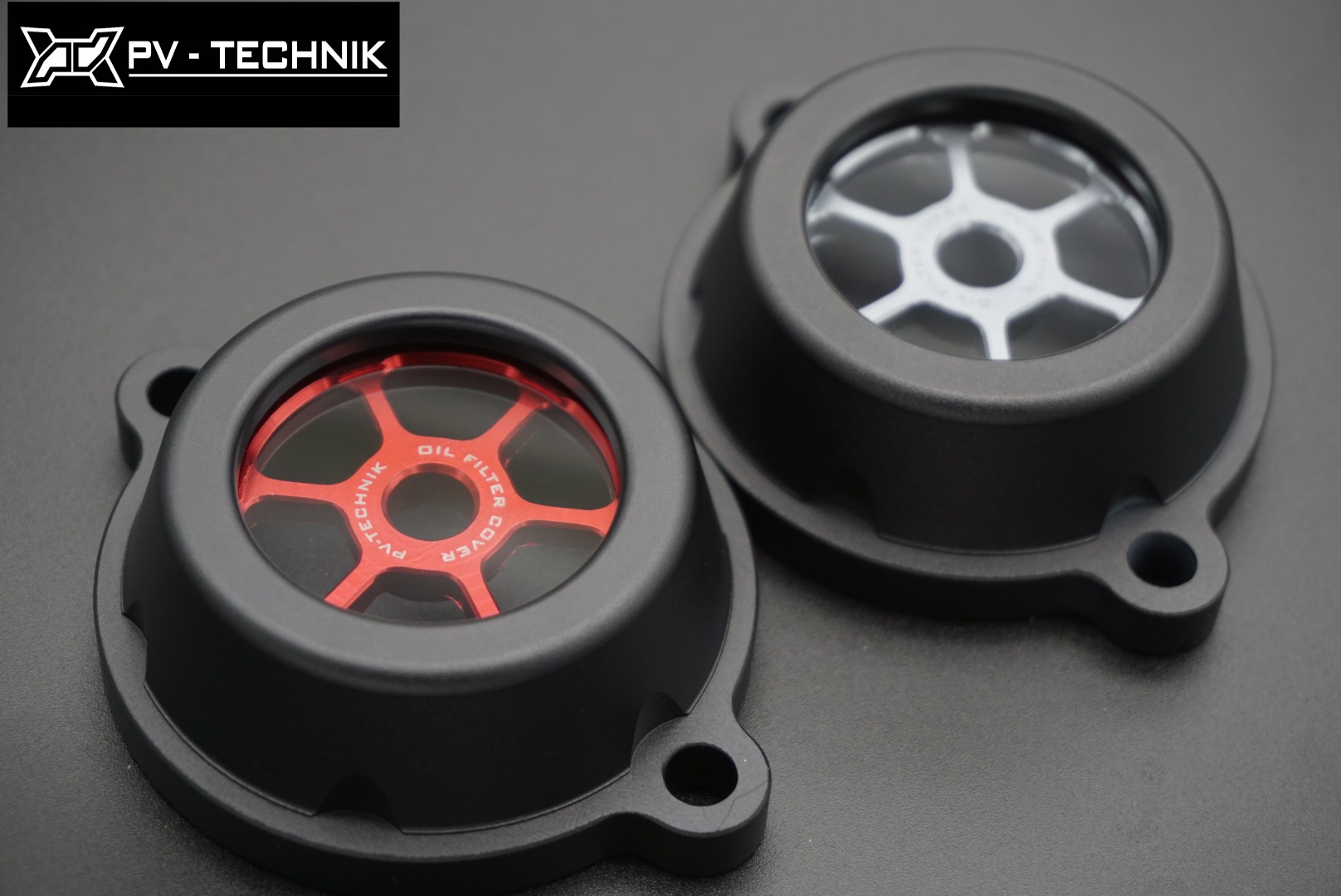 Nắp lọc nhớt trong suốt CNC cho Raider - Satria - GSX - Bandit