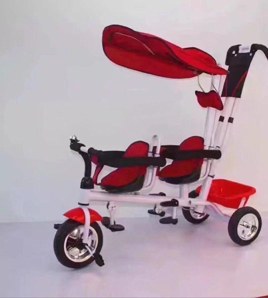 XE ĐẠP XÍCH LÔ KIÊM XE ĐẨY ĐÔI CHO BÉ YÊU