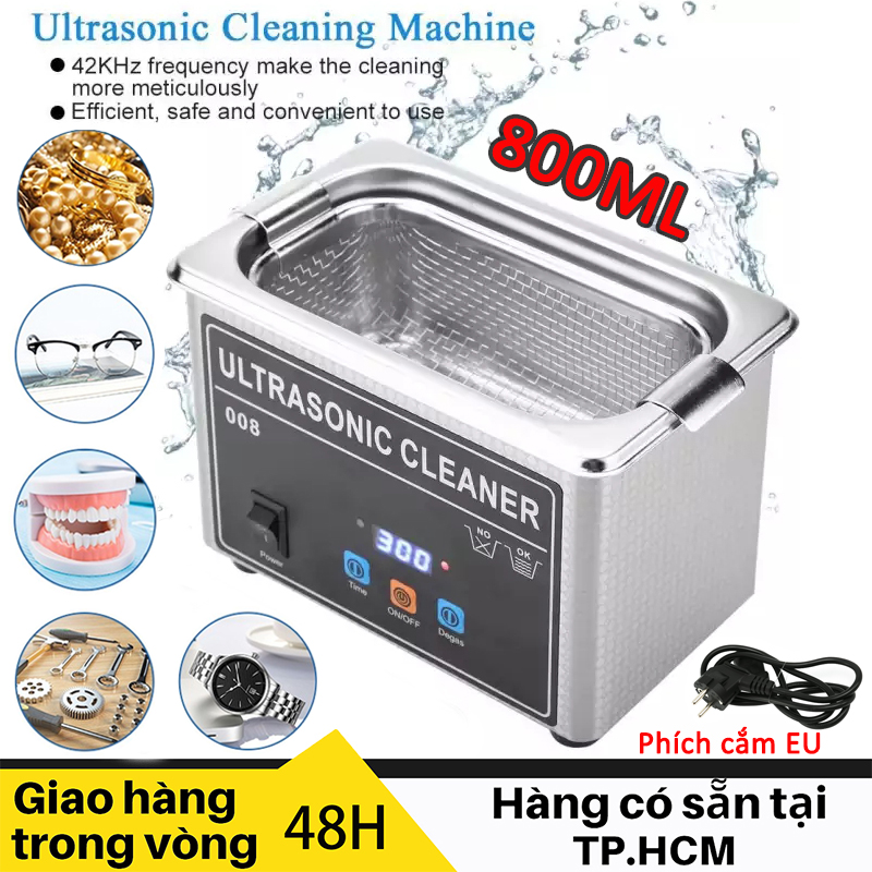 Máy rửa trang sức bằng sóng siêu âm - Máy làm sạch bằng sóng siêu âm Làm sạch cho đồng hồ đeo kính trang sức