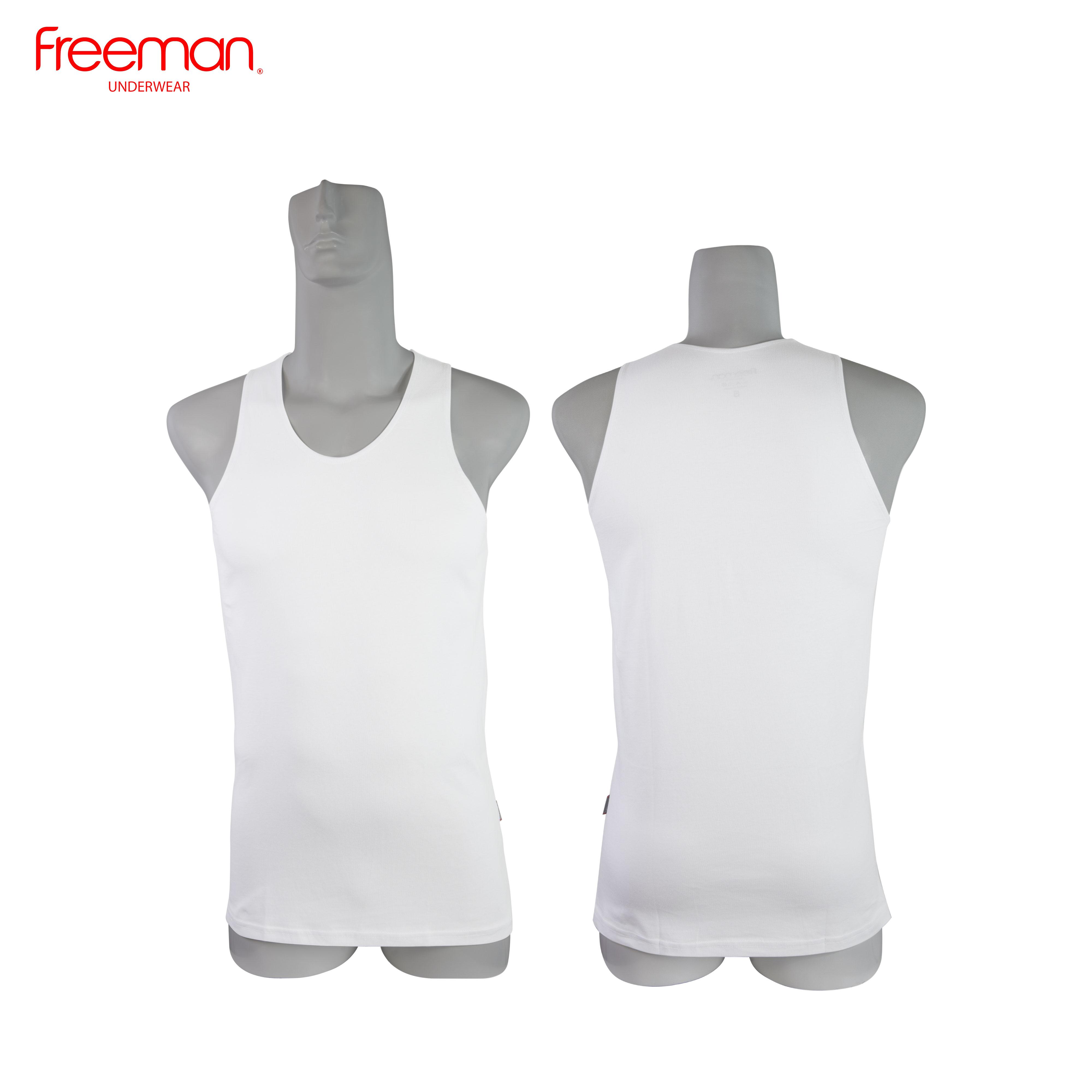 Áo thun ba lỗ nam Freeman - Viền áo mỏng - Chất liệu cotton ASF207