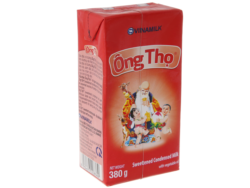 Sữa đặc có đường Ông Thọ hộp 380g 2 hộp