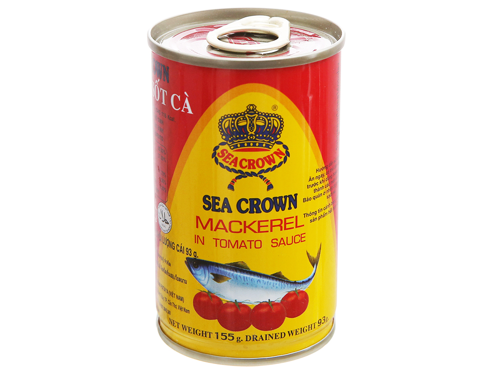 Cá nục sốt cà Sea Crown nắp bật lon thiếc hộp (155g)